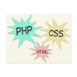 PHP CSS HTML postcards