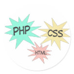 PHP CSS HTML stickers