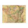 Physical and mineralogical map of France Post Cards