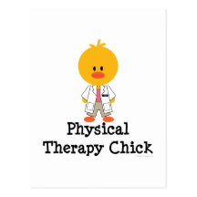 Physical Therapy Chick Postcard