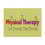 Physical Therapy Stick People Design postcards
