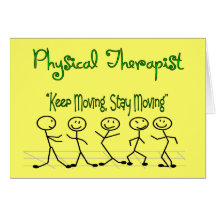 physicall Therapist Stick People Card