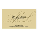 Physician and Medical Business Card - Monogram