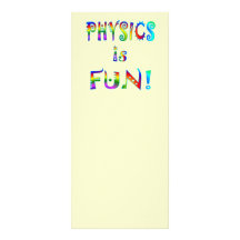Physics is Fun Customized Rack Card