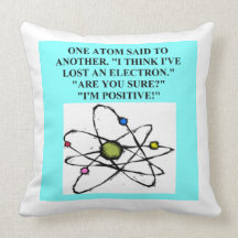 physics joke pillow