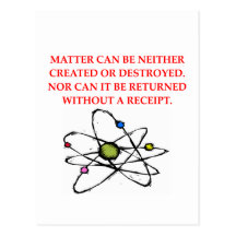 physics joke post cards