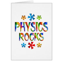 PHYSICS ROCK GREETING CARD