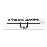 Physik Widerstand zwecklos icon bumper stickers