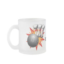 PI BOWLER - PLAY OFF BI POLAR - SPORTS/ MATH HUMOR COFFEE MUGS