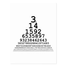 Pi Chart -- Math gifts and t-shirts Post Card