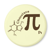 Pi Day Chocolate Pi Magnet