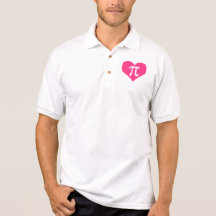 Pi heart polo shirt