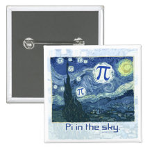 Pi in the Sky Gift Ideas Pinback Button