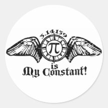 Pi is My Constant Round Sticker