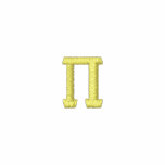 Pi... just add your own Fraternity alphabets embroidered shirts