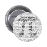 PI MATHEMATICAL CONSTANT PINBACK BUTTONS