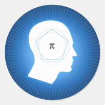 Pi mind - math sticker
