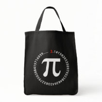 Pi Number Design Canvas Bag