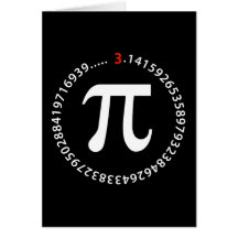 Pi Number Design Card
