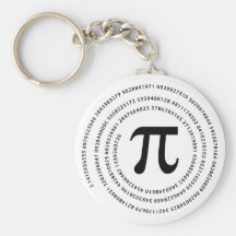 Pi Number Design Keychain