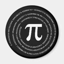 Pi Number Design Refrigerator Magnet