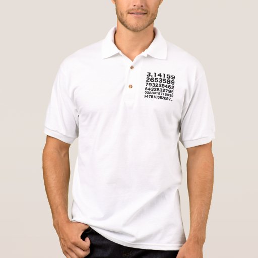 Pi number polo shirt