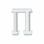 Pi Number Symbol embroidered shirts