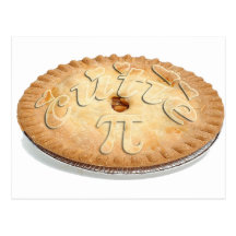 PI PIE CRUST! Cutie Pie - Celebrate Pi Day! π Post Cards