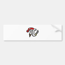 PI Pirate Bumper Stickers