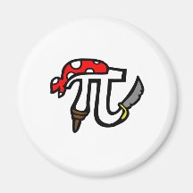 PI Pirate Refrigerator Magnets