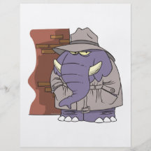 PI private eye spy sneaky elephant Full Color Flyer