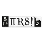 PI R8 - PIRATE SPELLED THE GEEK WAY bumper stickers