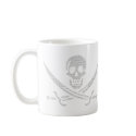 pi-rate (pirate symbol made of digits of pi) mugs