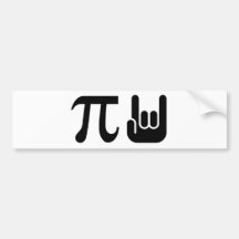 Pi Rocks Bumper Stickers