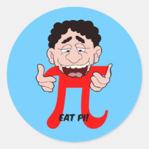 Pi Round Sticker