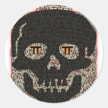 PI SKULL 3.14 STICKERS