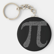 Pi Symbol Keychain