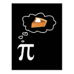 Pi Thinking of Pie Post Cards