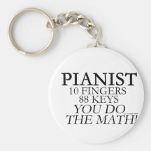 Pianist 10 Fingers 88 Keys Key Chain