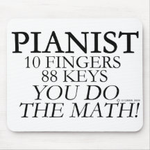 Pianist 10 Fingers 88 Keys Mouse Mat
