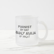 Pianist Deadly Ninja by Night Mugs