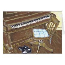 Piano and Chair Card