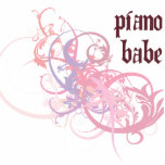 Piano Babe Cut Out