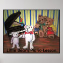 Piano Bears Musical Storybook Character Poster posters