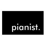 piano. business card template