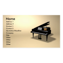 piano business cards