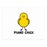 Piano Chick Postcards
