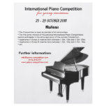 Piano Competition flyers