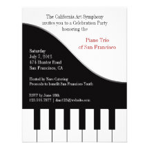 Piano Concert Invitation