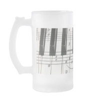 Piano Keyboard and Music Notes Mugs